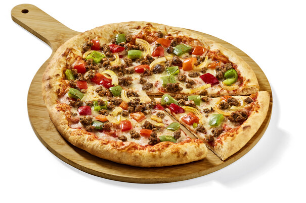 Steinofenpizza Gusto Fajita mit Rinderhackfleisch und gegrillter Paprika